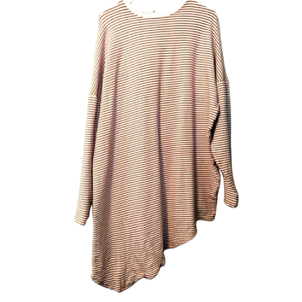 Missguided Striped Asymmetrical Sweater Dress Size 4